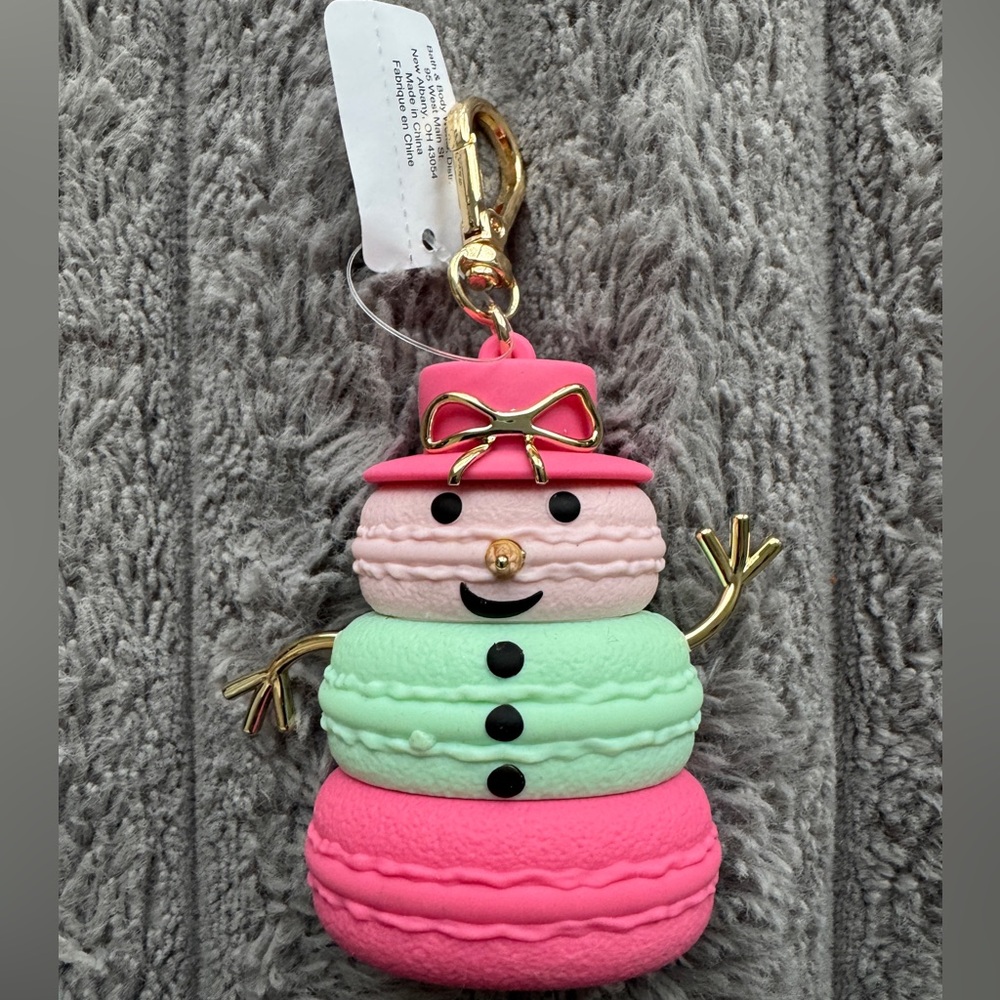 Bath and Body works Macaron Snowman Sanitizer Holder